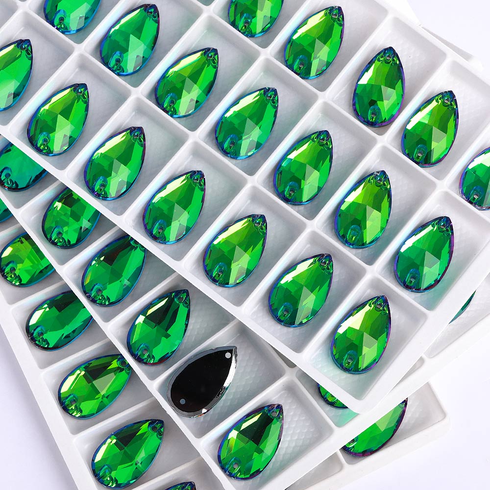 Sphinx Drop Shape High Quality Glass Sew-on Rhinestones WholesaleRhinestone