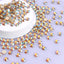 Topaz AB Glass Flat Back Glue-On Rhinestones 16 Cut Facets WholesaleRhinestone