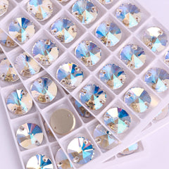 Moonlight Rivoli  Shape High Quality Glass Sew-on Rhinestones WholesaleRhinestone