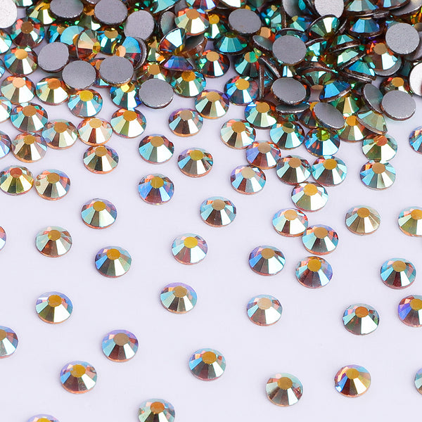Morning Glory Glass Flat Back Rhinestones WholesaleRhinestone