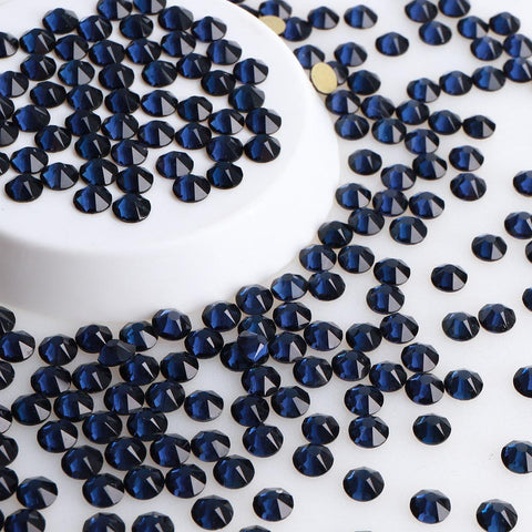 Montana Glass Flat Back Glue-on Rhinestones 16 Cut Facets WholesaleRhinestone