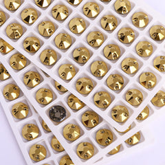 Dorado XIRIUS Round Shape High Quality Glass Sew-on Rhinestones WholesaleRhinestone