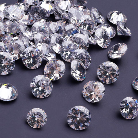 Round Pointed Back Crystal Cubic Zirconia Stones For Jewelry Restoration WholesaleRhinestone