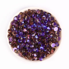 Aurora Gray Unfoiled Glass Flat Back Rhinestones WholesaleRhinestone