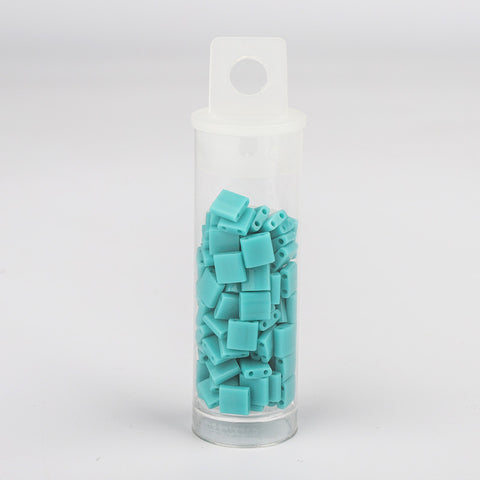 Miyuki Tila Glass Seed Beads Opaque Turquoise Green TL-412 WholesaleRhinestone