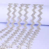 Sew-on Crystal Glass Rhinestone Trim Chain Applique RA1105 WholesaleRhinestone