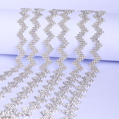 Sew-on Crystal Glass Rhinestone Trim Chain Applique RA1105 WholesaleRhinestone