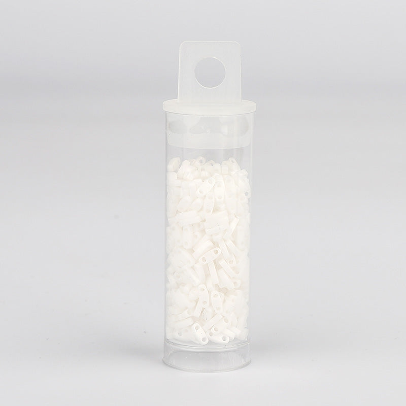 Miyuki Quarter Tila Glass Seed Beads Opaque White QTL-402 WholesaleRhinestone