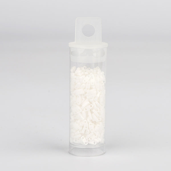 Miyuki Quarter Tila Glass Seed Beads Opaque White QTL-402 WholesaleRhinestone