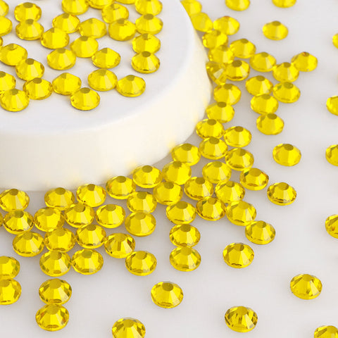 Citrine Glass HotFix Rhinestones In Bulk WholesaleRhinestone