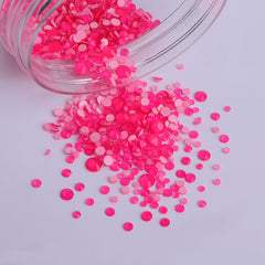 Mixed Sizes Pink FlatBack Neon Rhinestones For Nail Art WholesaleRhinestone