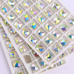 Crystal AB Cosmic Shape High Quality Glass Sew-on Rhinestones WholesaleRhinestone