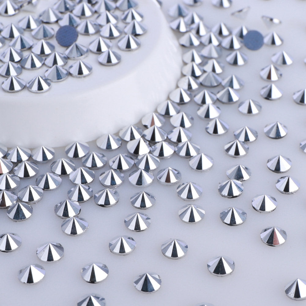 Silver Steeple Glass HotFix Rhinestones WholesaleRhinestone Immagine principale del prodotto