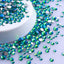 Mixed Sizes Blue Zircon AB Glass FlatBack Rhinestones For Nail Art Silver Back WholesaleRhinestone