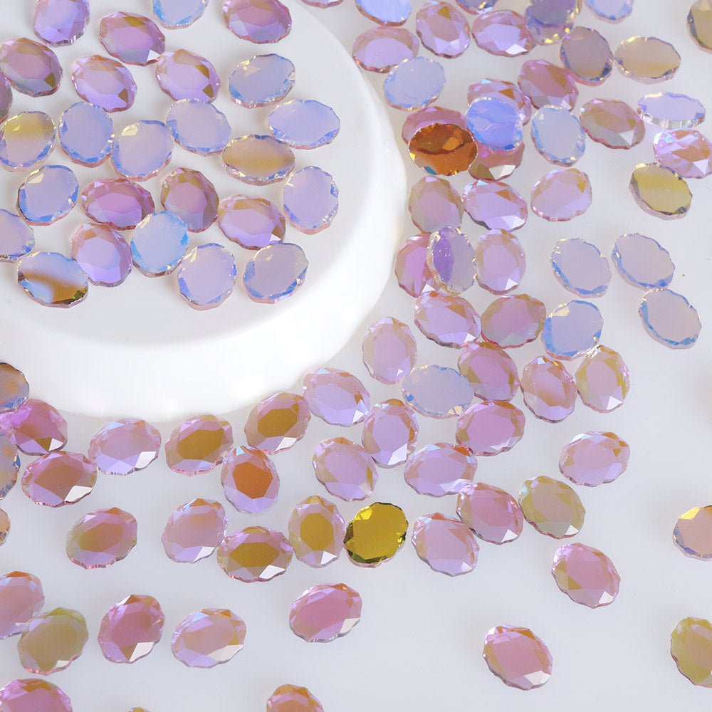 Magic Mirror Shape Charm Purple Flat Back Fancy Rhinestones WholesaleRhinestone メイン画像