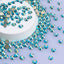 Indicolite AB Glass Flat Back Glue-On Rhinestones 16 Cut Facets WholesaleRhinestone