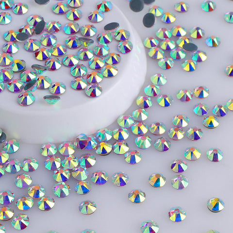 High-Quality Crystal AB Glass HotFix Rhinestones 16 cut facets WholesaleRhinestone