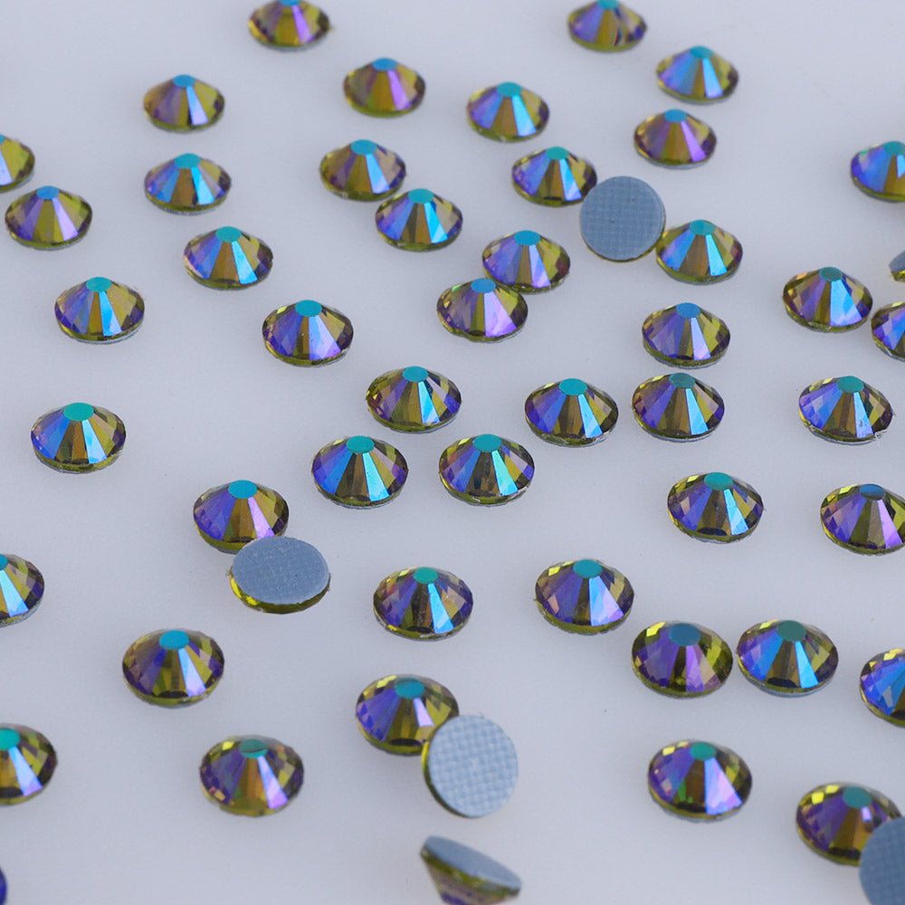 Olive Green AB Glass HotFix Rhinestones WholesaleRhinestone