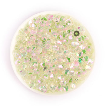 Aurora Pink Green Unfoiled Glass Flat Back Rhinestones WholesaleRhinestone