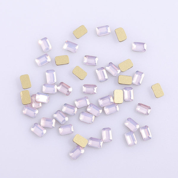 Octagon Shape Pink Opal Flat Back Fancy Rhinestones WholesaleRhinestone