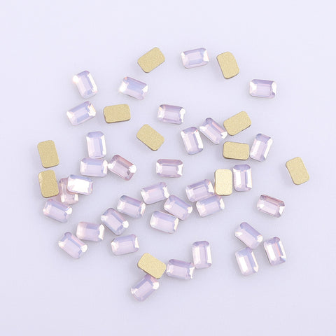 Octagon Shape Pink Opal Flat Back Fancy Rhinestones WholesaleRhinestone