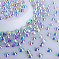 Crystal AB Steeple Glass HotFix Rhinestones WholesaleRhinestone