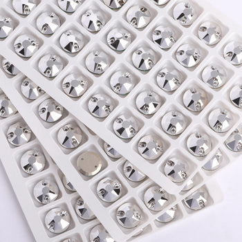 Comet Argent Light XIRIUS Round Shape High Quality Glass Sew-on Rhinestones WholesaleRhinestone