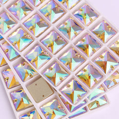 Paradise Shine Square Shape High Quality Glass Sew-on Rhinestones WholesaleRhinestone