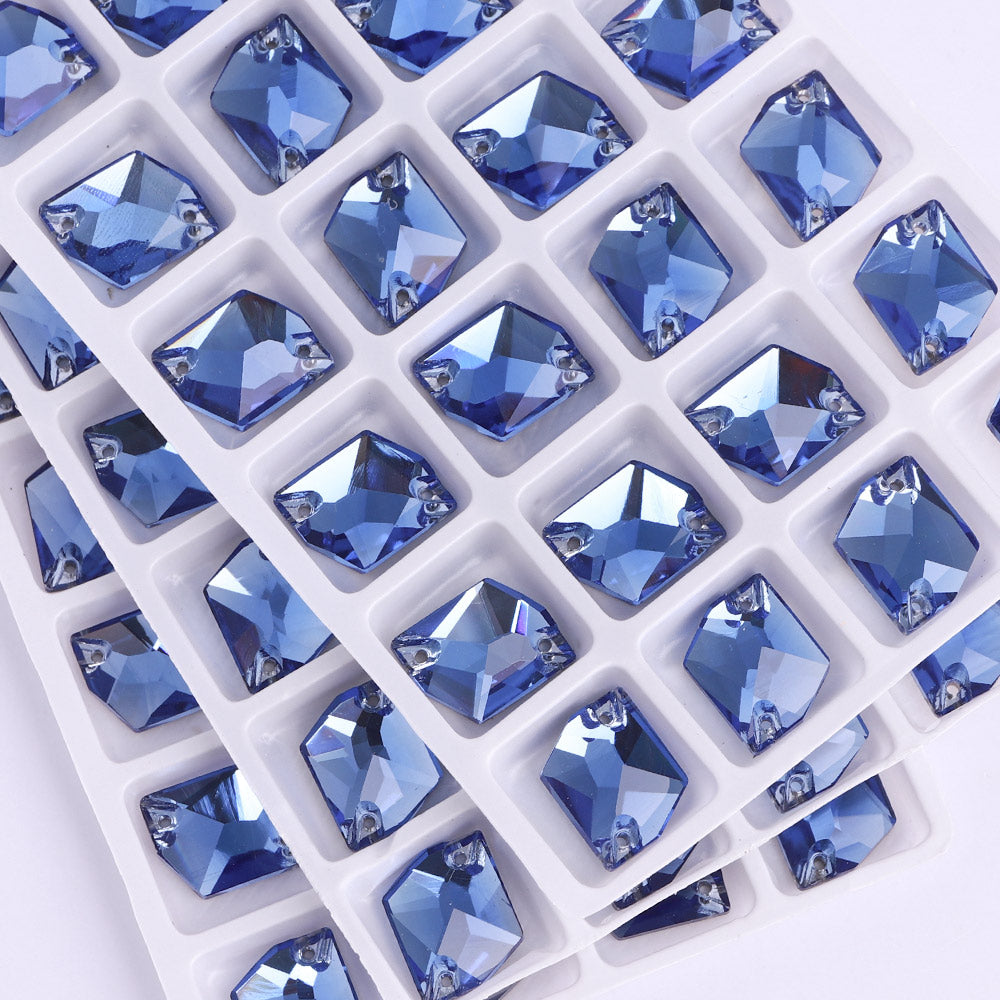 Light Sapphire Cosmic Shape High Quality Glass Sew-on Rhinestones WholesaleRhinestone