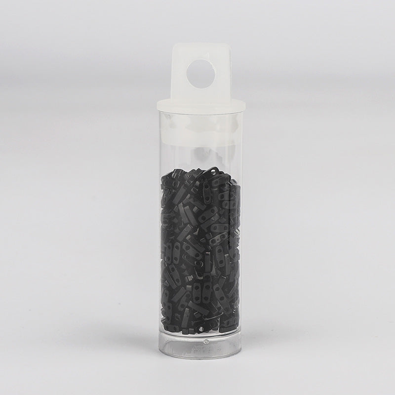 Miyuki Quarter Tila Glass Seed Beads Opaque Black QTL-401 WholesaleRhinestone