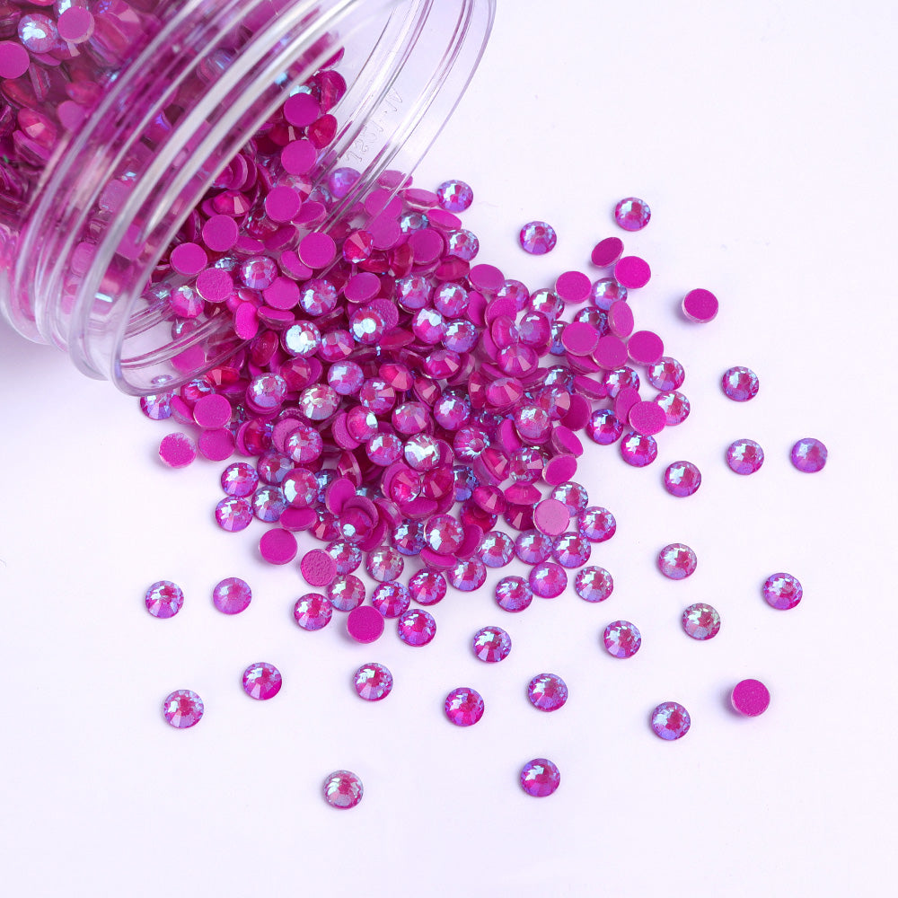 Mocha Purple Glass FlatBack Luminous Rhinestones For Nail Art WholesaleRhinestone