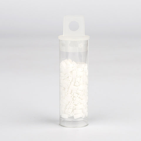 Miyuki Half Tila Glass Seed Beads Opaque White HTL-402 WholesaleRhinestone