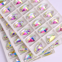 Crystal AB Galactic Shape High Quality Glass Sew-on Rhinestones WholesaleRhinestone