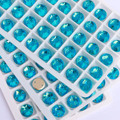 Aquamarine XIRIUS Round Shape High Quality Glass Sew-on Rhinestones WholesaleRhinestone