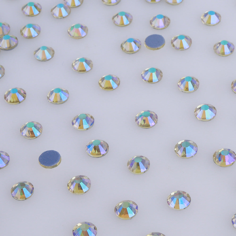 Light Yellow AB Glass HotFix Rhinestones WholesaleRhinestone