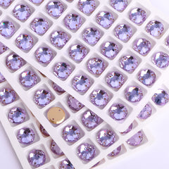 Violet XIRIUS Round Shape High Quality Glass Sew-on Rhinestones WholesaleRhinestone