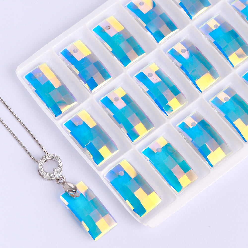 Crystal AB Urban Form Høj kvalitet glas rhinestone vedhæng Sekundært billede