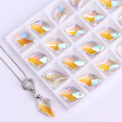 Paradise Shine Rhombus High Quality Glass Rhinestone Pendant WholesaleRhinestone