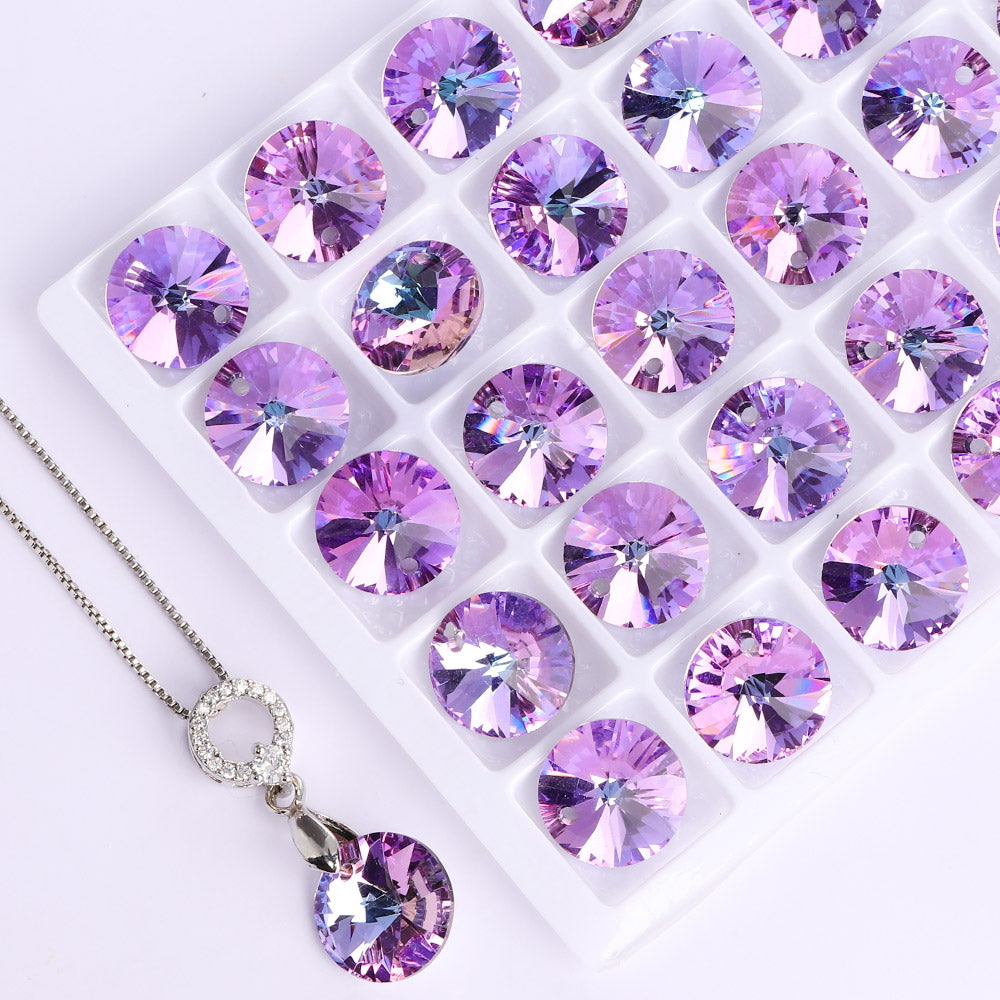 Vitrail Light Rivoli High Quality Glass Rhinestone Pendant Secondary image