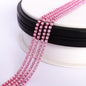White Opal Glass Rhinestones Close Cup Chain - 1 Row Multi Colors Base WholesaleRhinestone