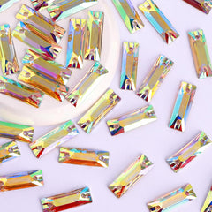 Cosmic Baguette Crystal AB Resin Sew-on Rhinestones For Dance Costume WholesaleRhinestone