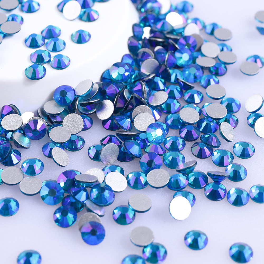 Indicolite AB Glass FlatBack Rhinestones In Bulk WholesaleRhinestone