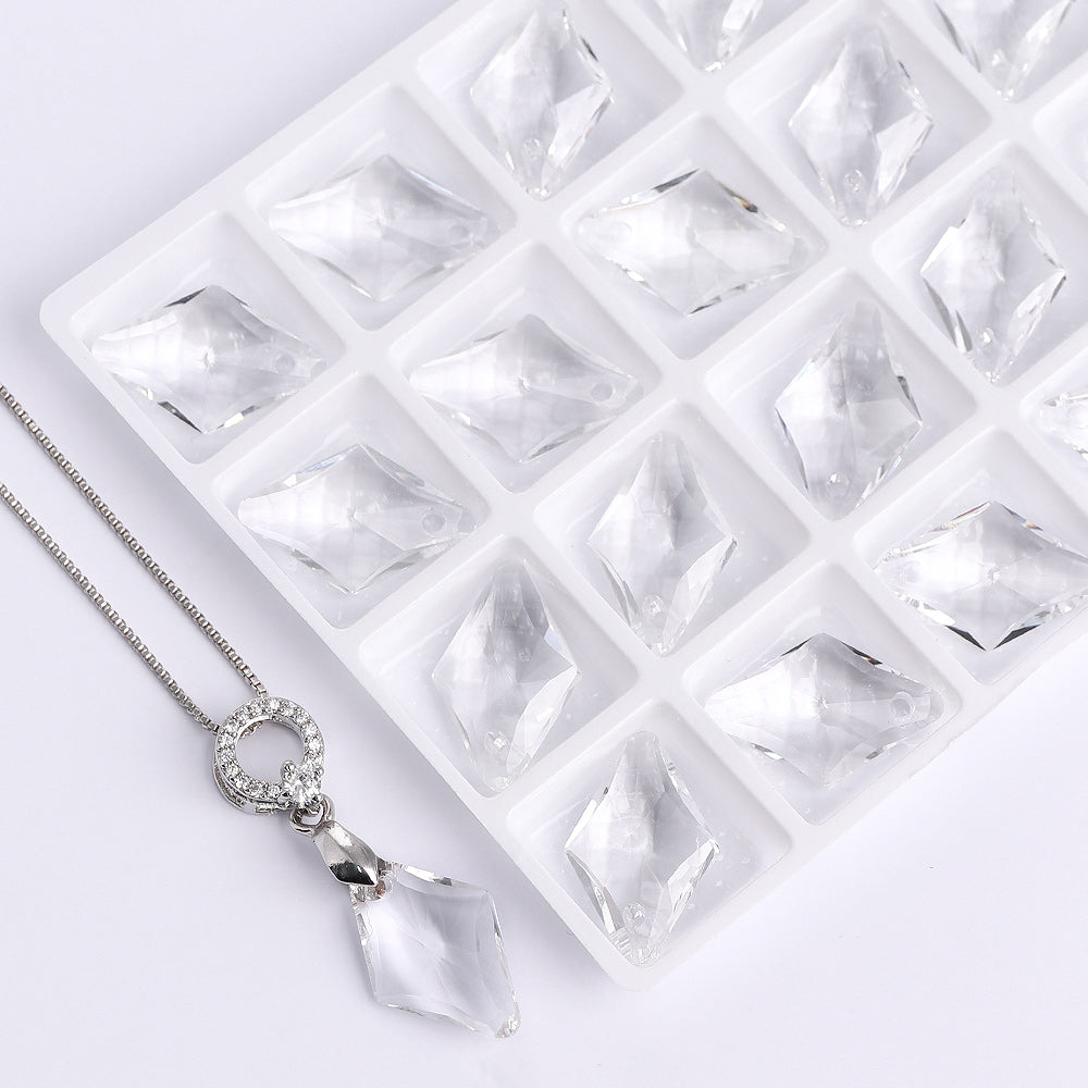 Crystal Rhombus High Quality Glass Rhinestone Pendant WholesaleRhinestone