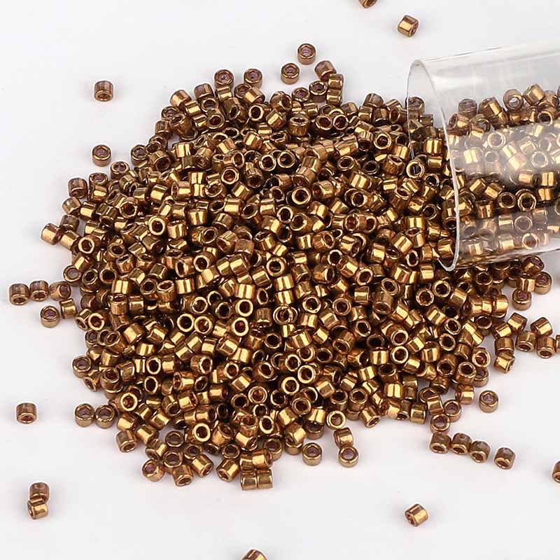 Miyuki Delica Seed Beads 11/0 Metallic Light Brown DB-22L WholesaleRhinestone