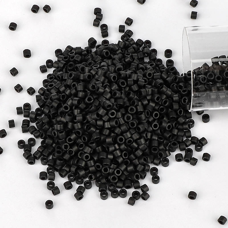 Miyuki Delica Seed Beads 11/0 Metallic Matte Black DB-310 WholesaleRhinestone