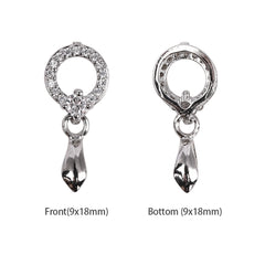 Multi Styles Silver Plated Pendant Buckle WholesaleRhinestone