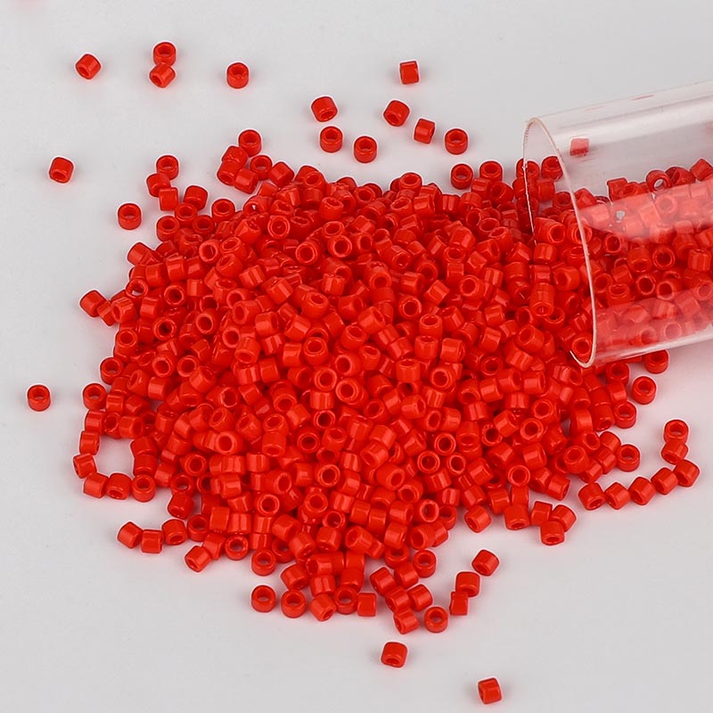 Miyuki Delica Seed Beads 11/0 Opaque Vermillion Red DB-727 WholesaleRhinestone