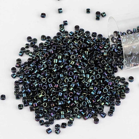 Miyuki Delica Seed Beads 11/0 Metallic Dark Blue Iris DB-2 WholesaleRhinestone