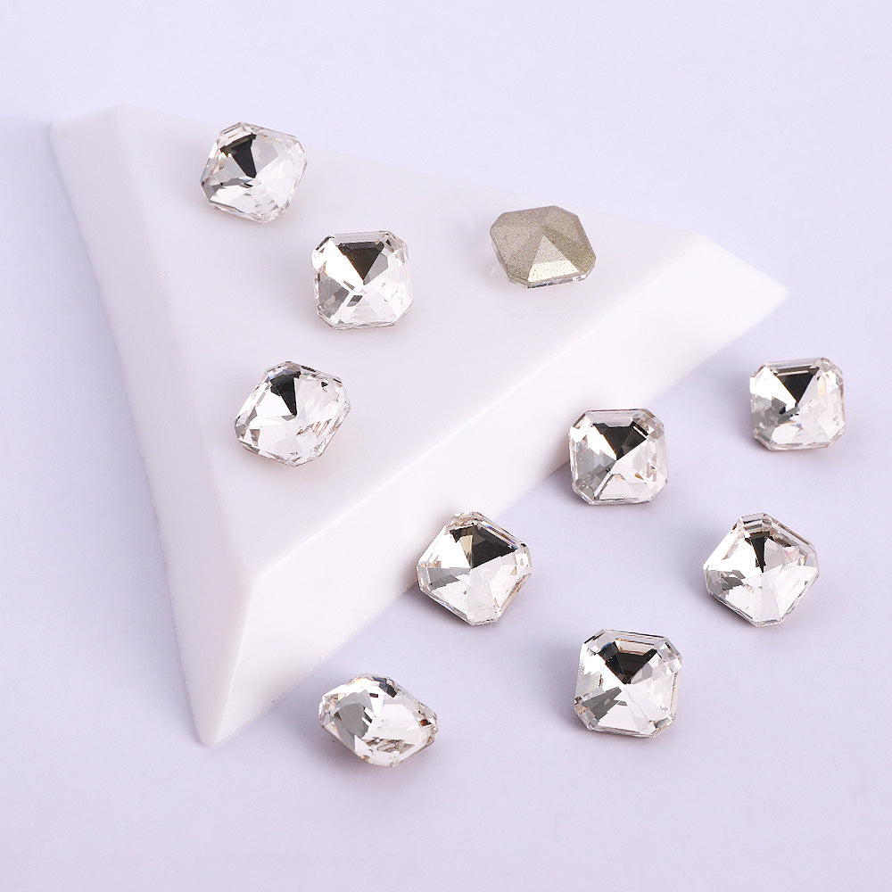 Crystal Square Octagon Shape Pointed Back Fancy Rhinestones WholesaleRhinestone