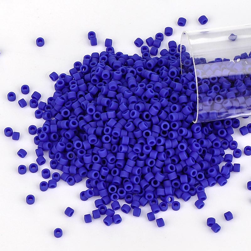 Miyuki Delica Seed Beads 11/0 Opaque Matte Royal Blue DB-756 WholesaleRhinestone